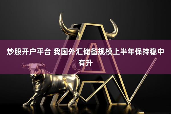 炒股开户平台 我国外汇储备规模上半年保持稳中有升
